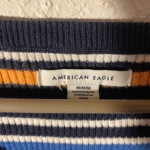 American eagle striped cropped long sleeve